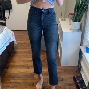 Abercrombie Straight Leg Black Jean